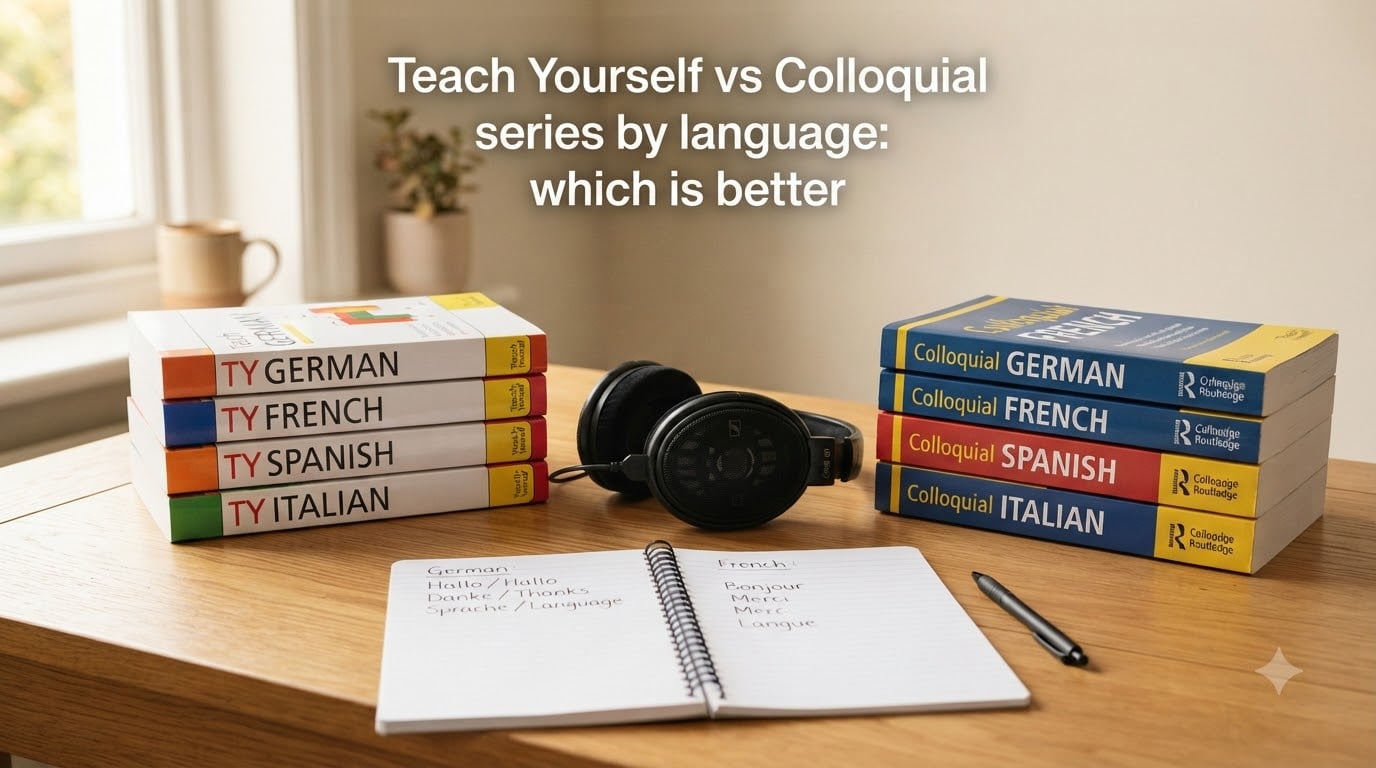 Teach Yourself vs Colloquial series by language: which is better
