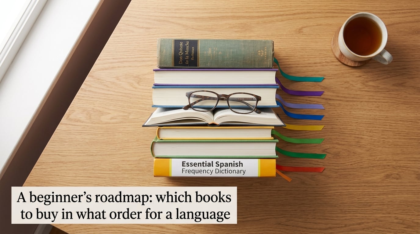 A beginner's roadmap: which books to buy in what order for a language