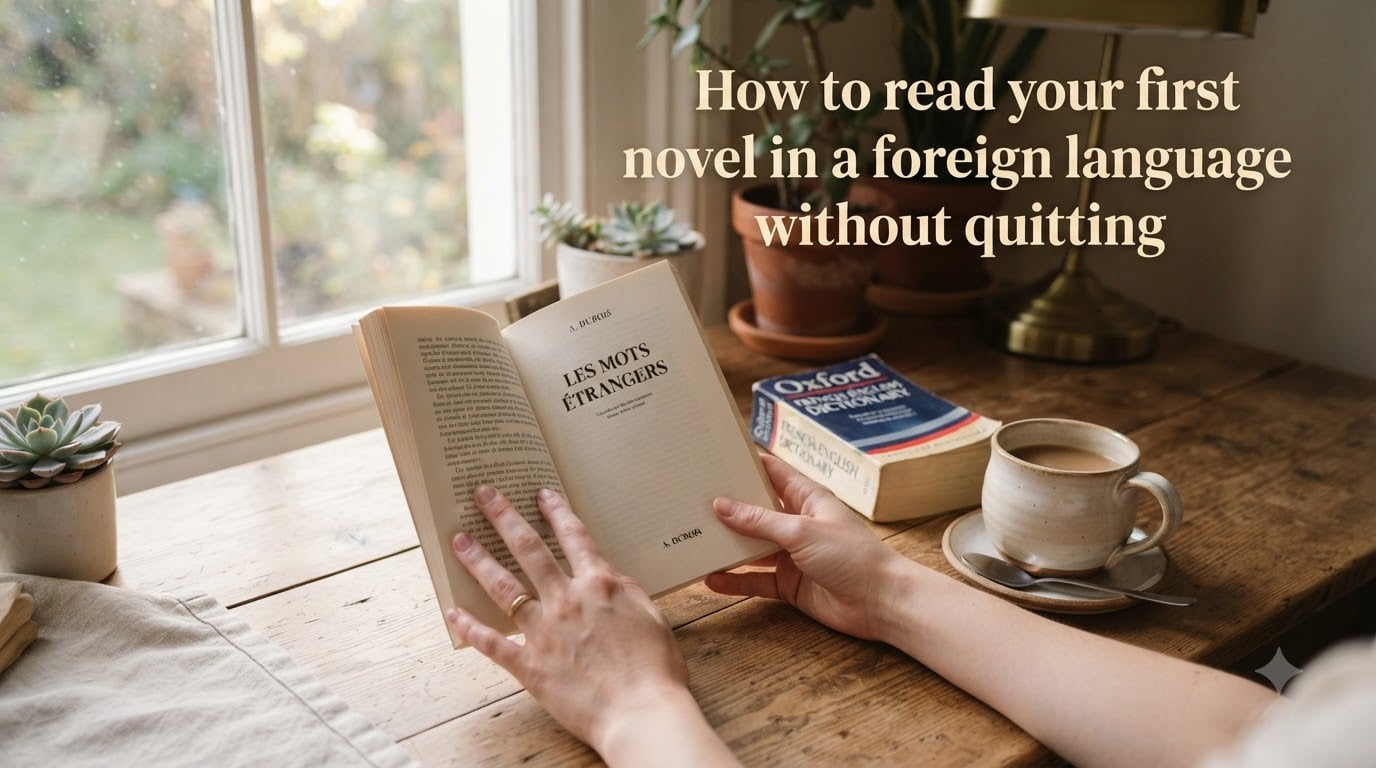 How to read your first novel in a foreign language without quitting
