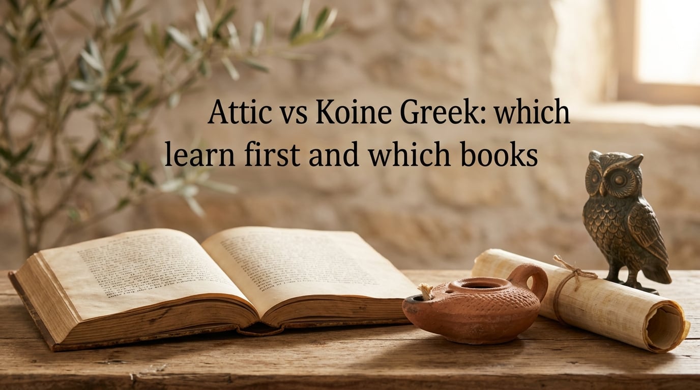 Attic vs Koine Greek: which to learn first and which books