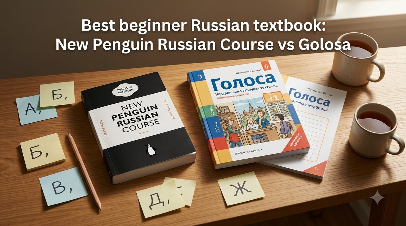 Best beginner Russian textbook: New Penguin Russian Course vs Golosa