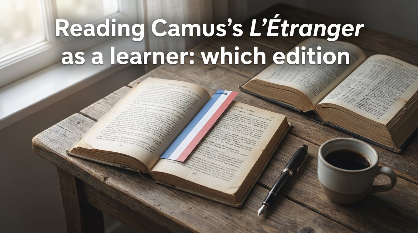 Reading Camus's L'Étranger as a learner: which edition