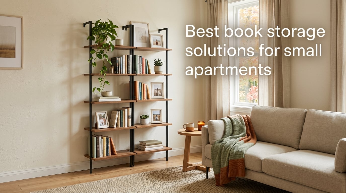 Best book storage solutions for small apartments