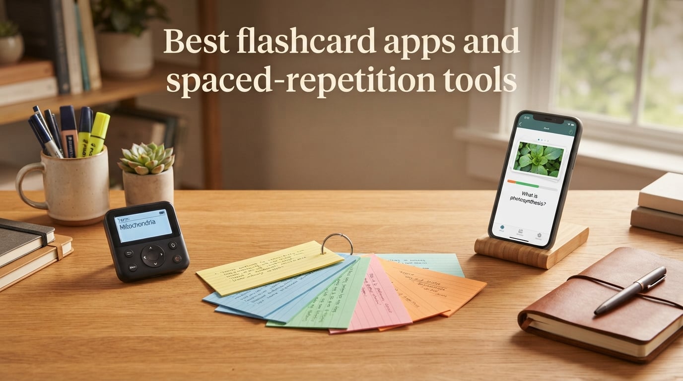 Best flashcard apps and spaced-repetition tools