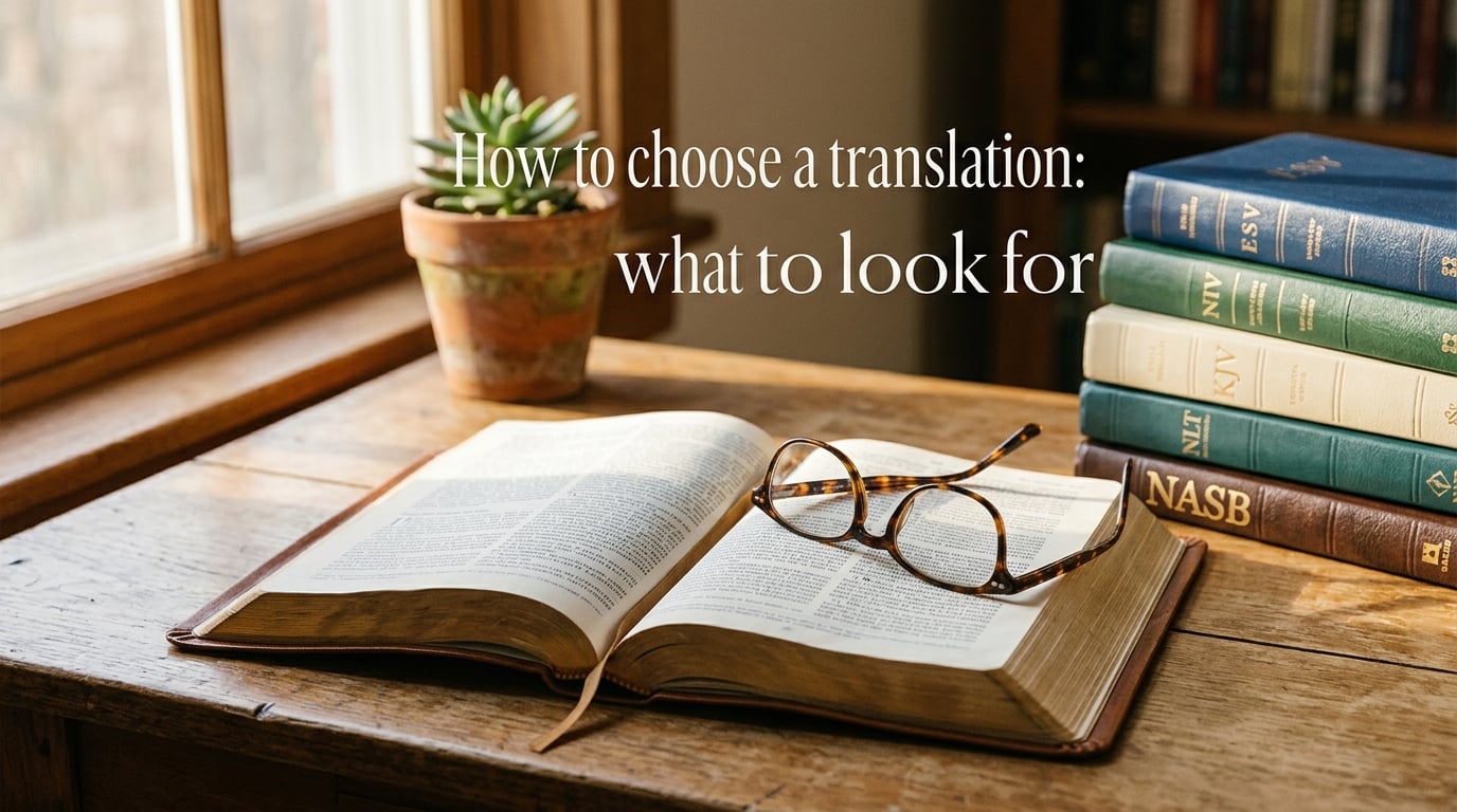 How to choose a translation: what to look for