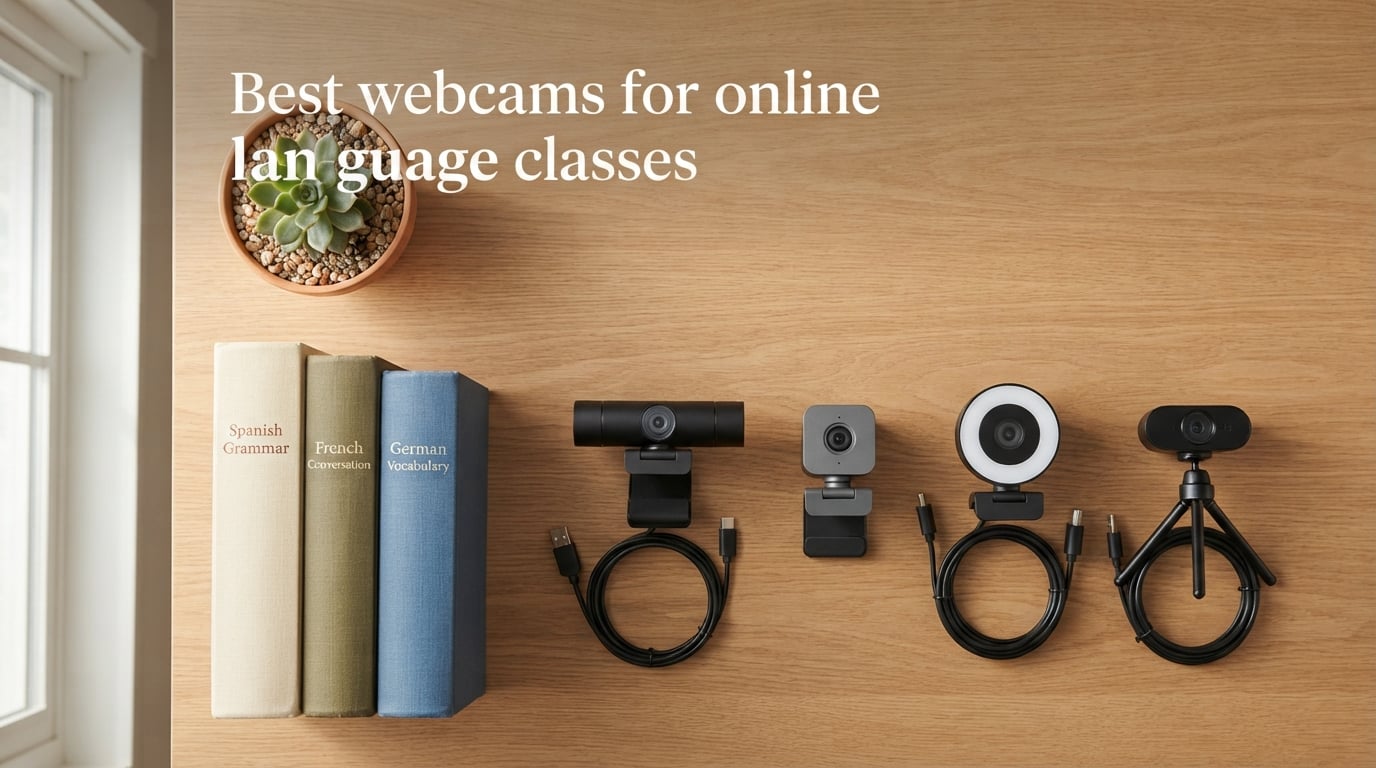 Best webcams for online language classes