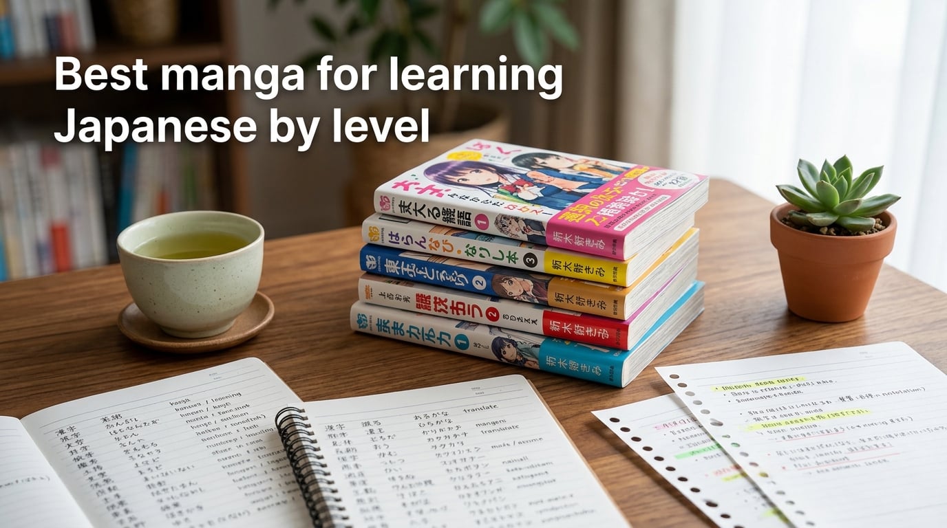 Best manga for learning Japanese by level