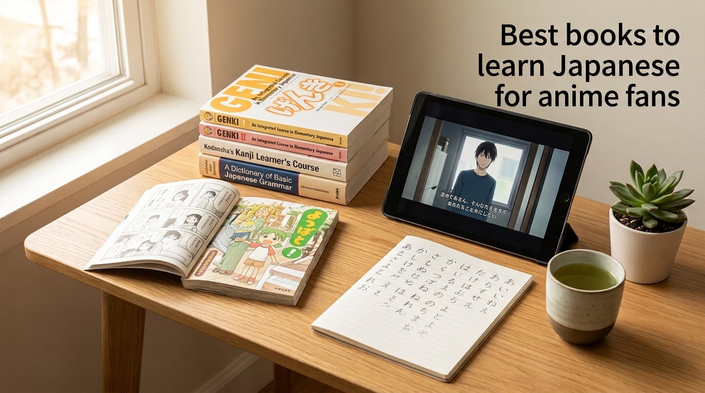 Best books to learn Japanese for anime fans