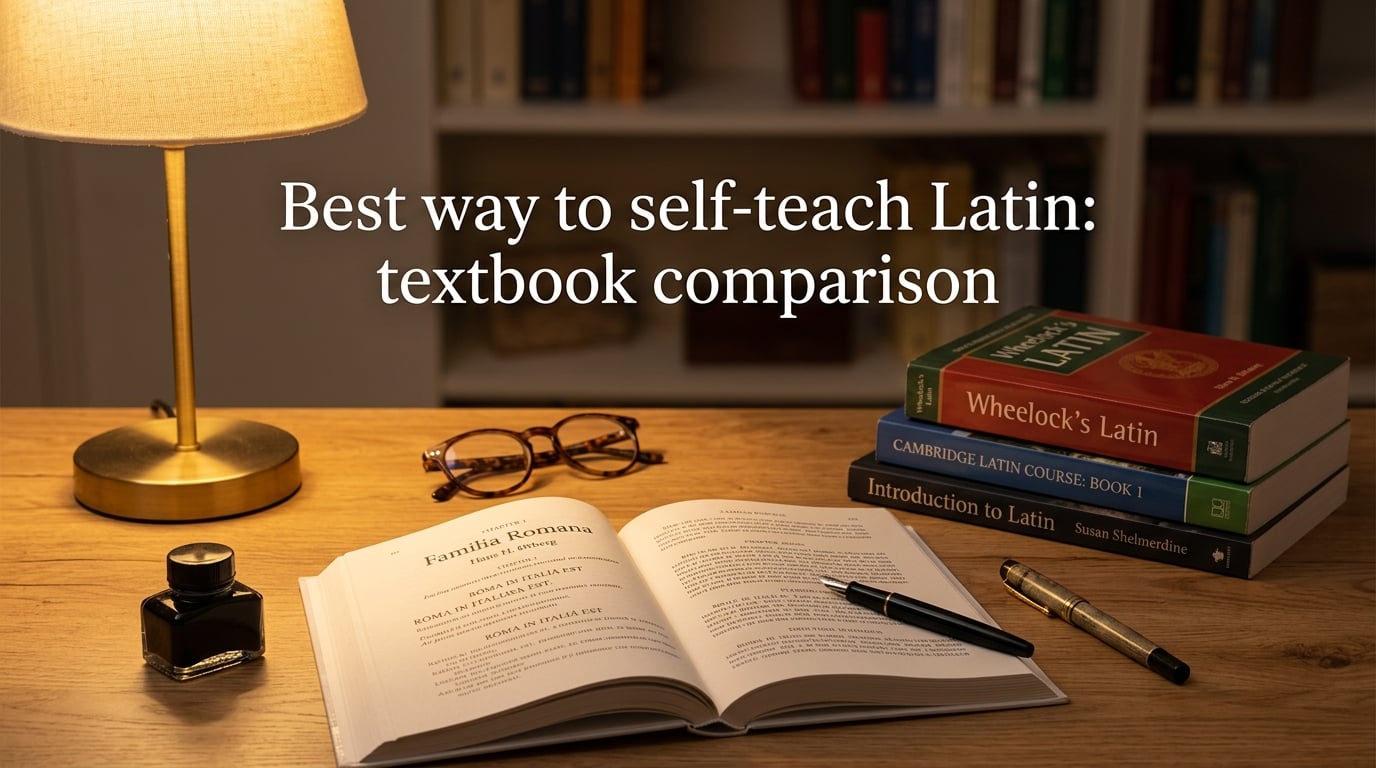 Best way to self-teach Latin: textbook comparison