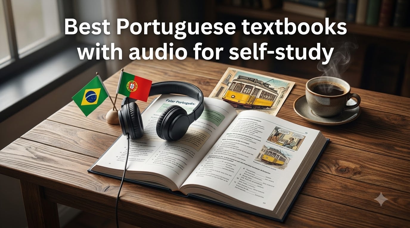 Best Portuguese textbooks with audio for self-study