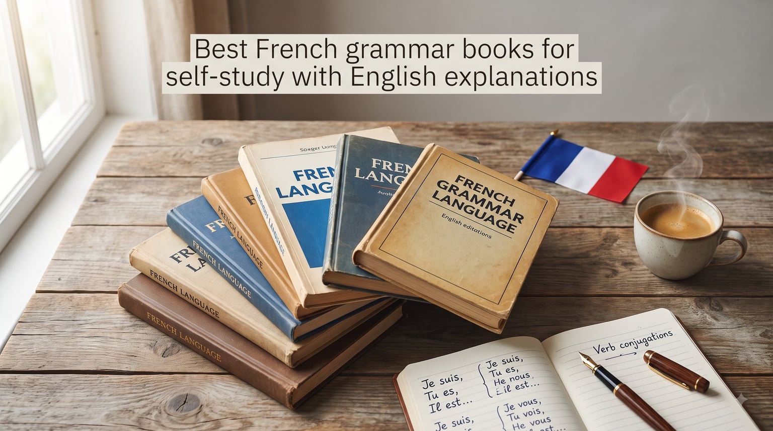 Best French grammar books for self-study with English explanations