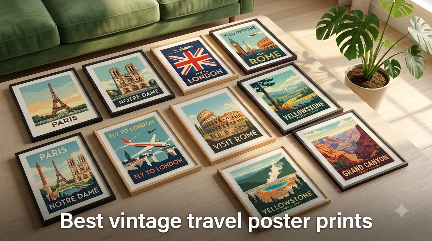 Best vintage travel poster prints