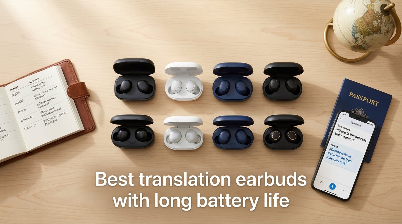 Best translation earbuds with long battery life