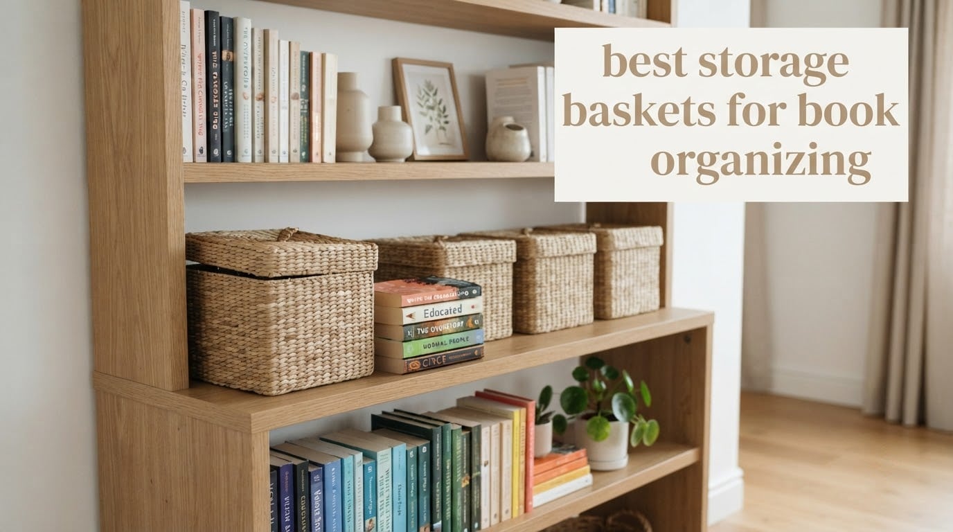 best storage baskets for book organizing
