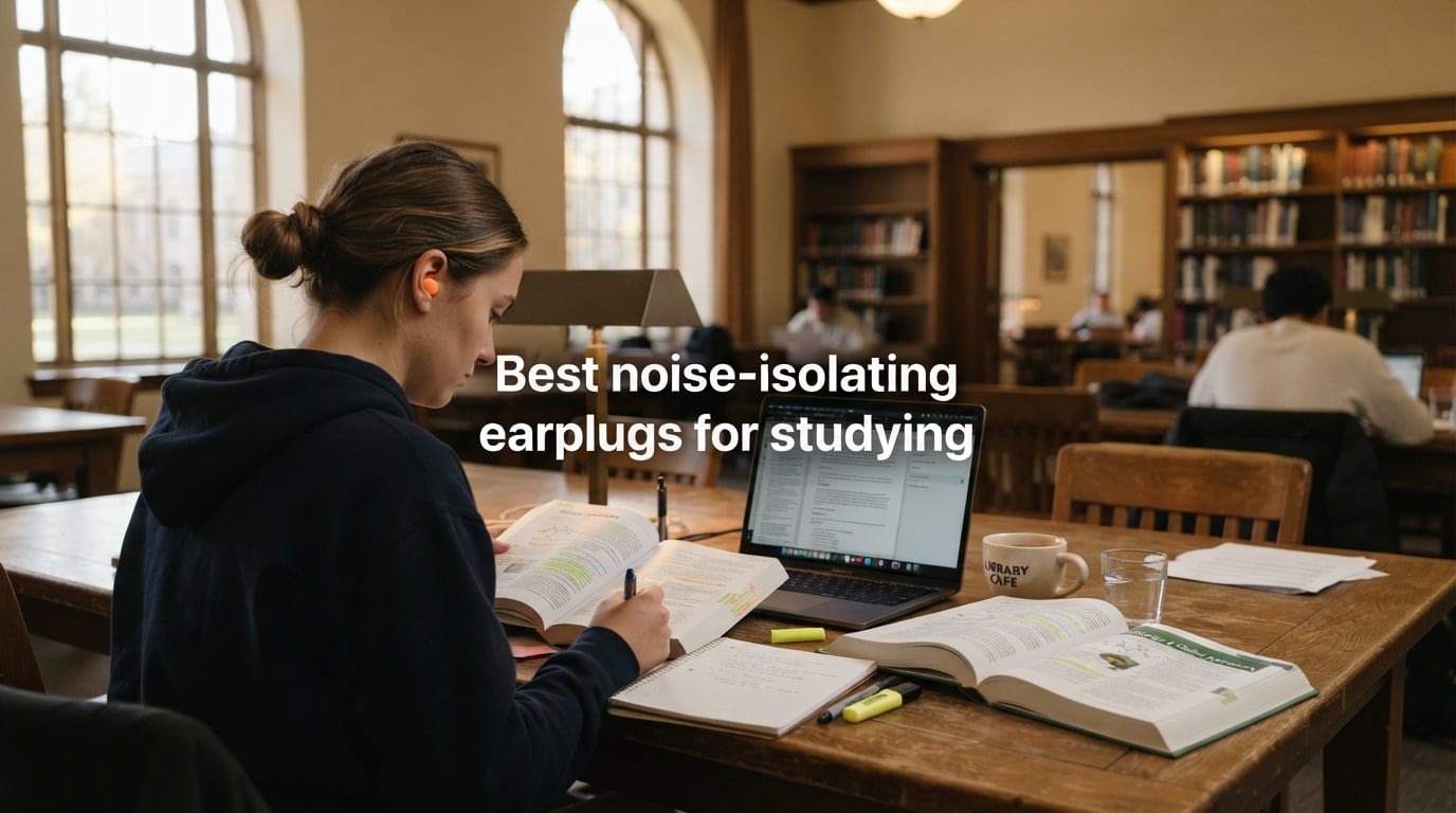Best noise-isolating earplugs for studying