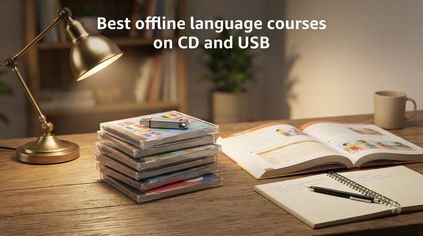Best offline language courses on CD and USB