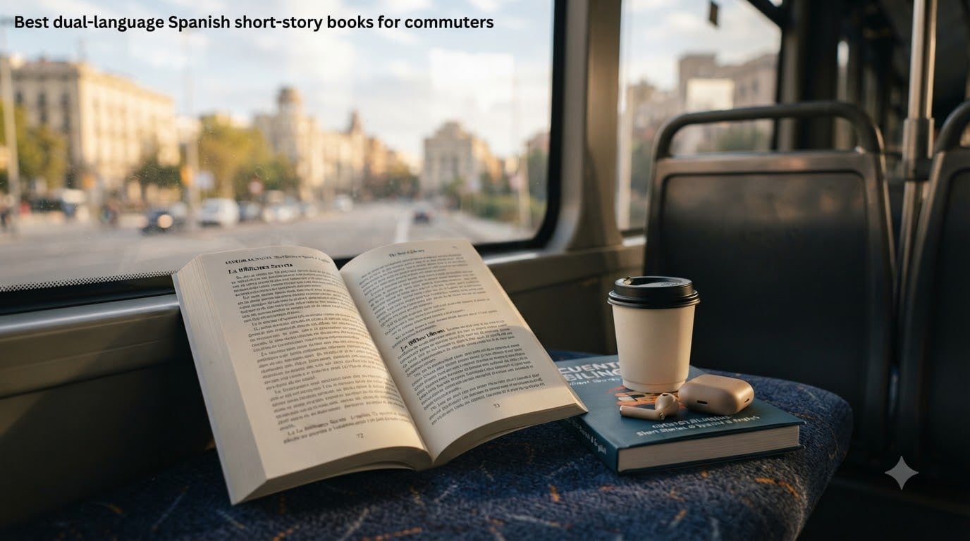 Best dual-language Spanish short-story books for commuters