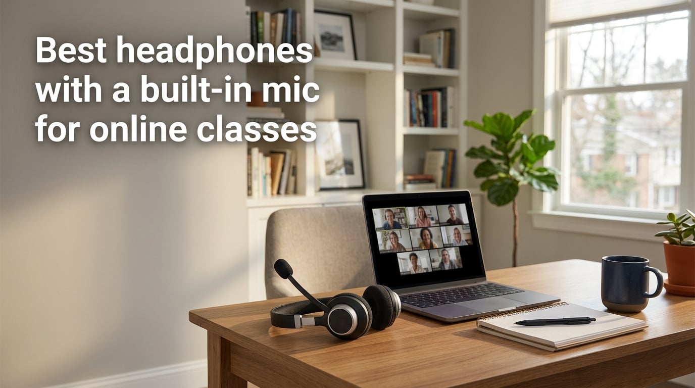 Best headphones with a built-in mic for online classes