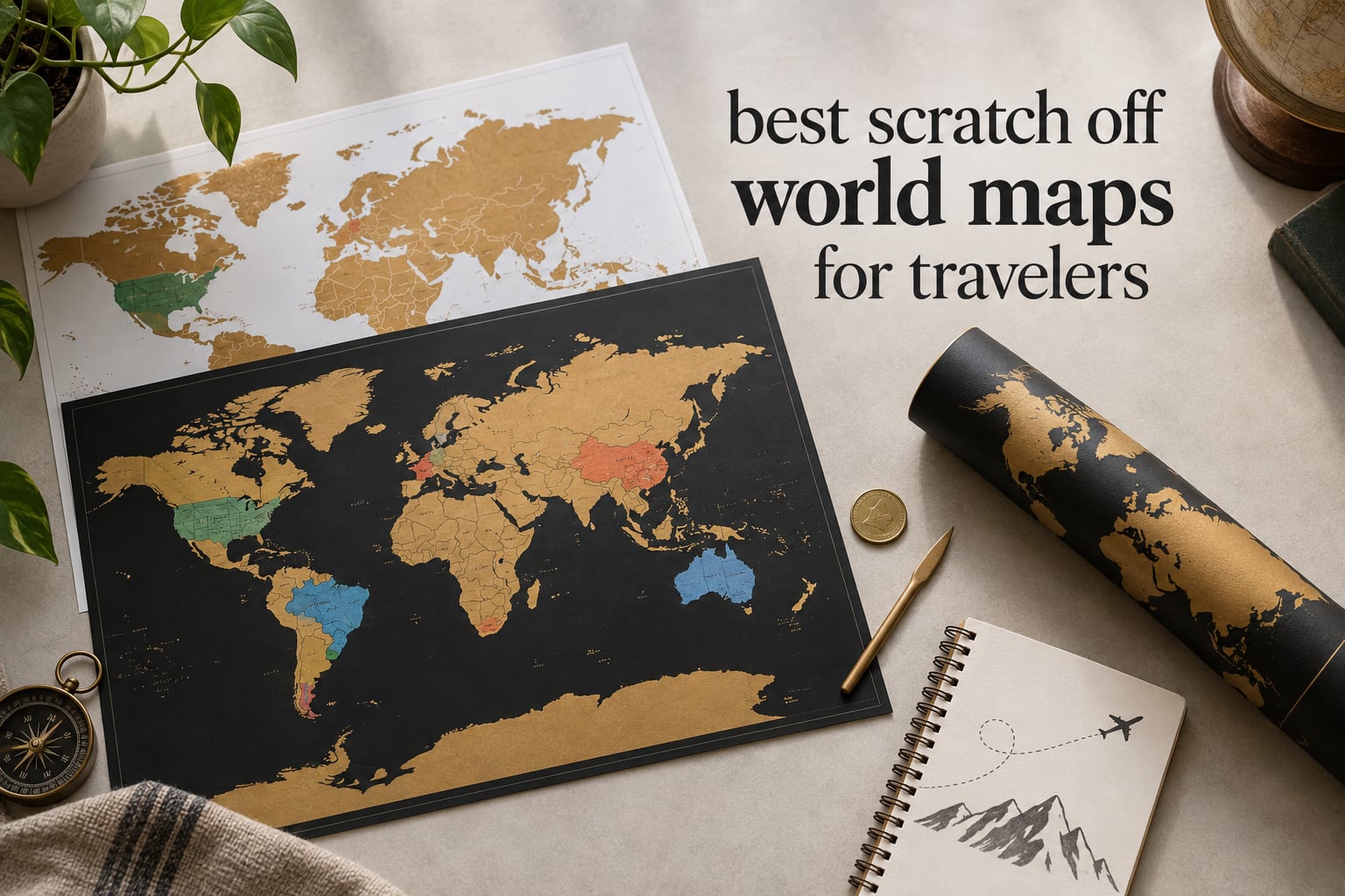 best scratch off world maps for travelers