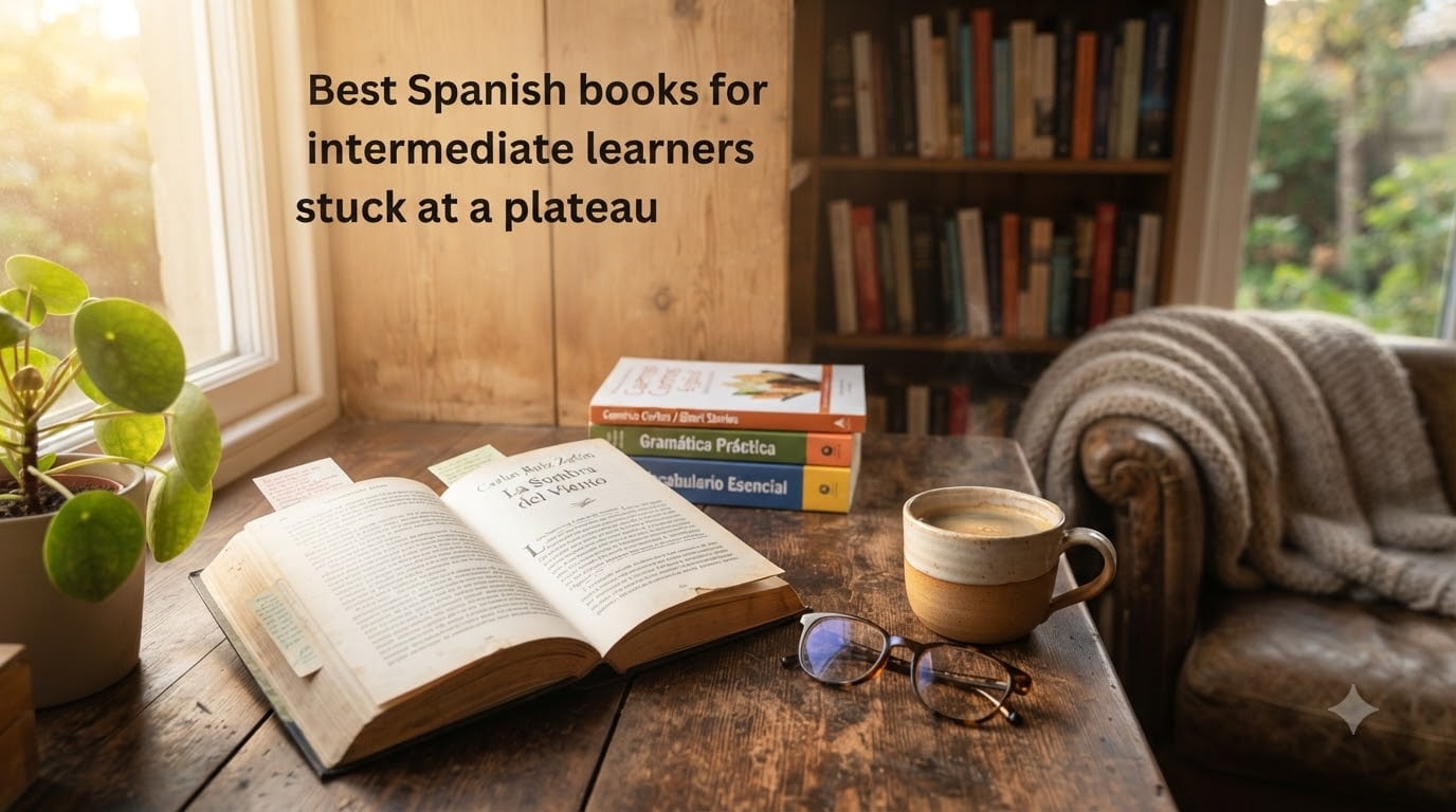Best Spanish books for intermediate learners stuck at a plateau