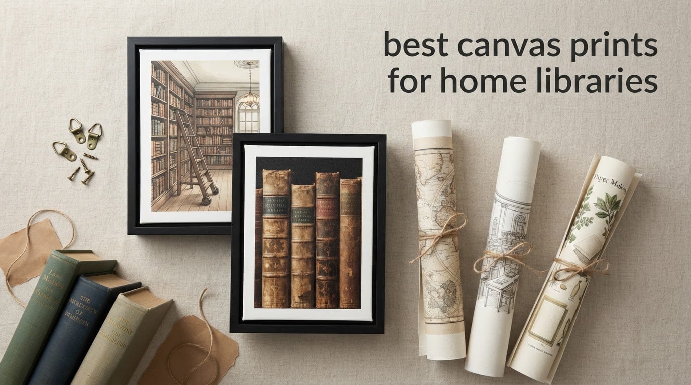 best canvas prints for home libraries