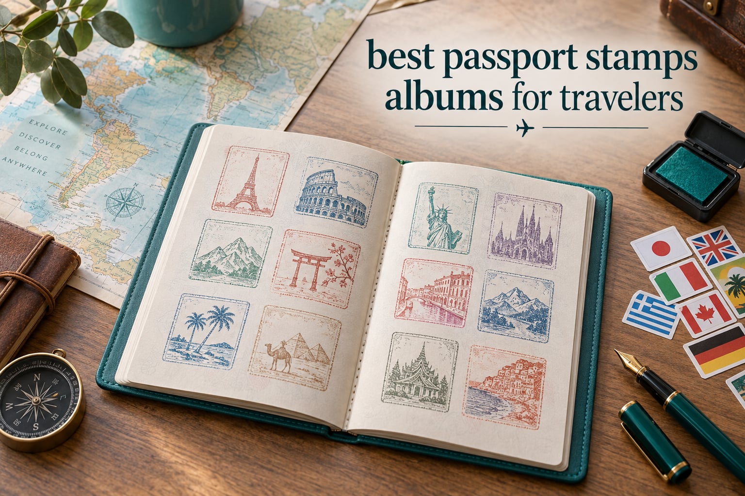 best passport stamps albums for travelers