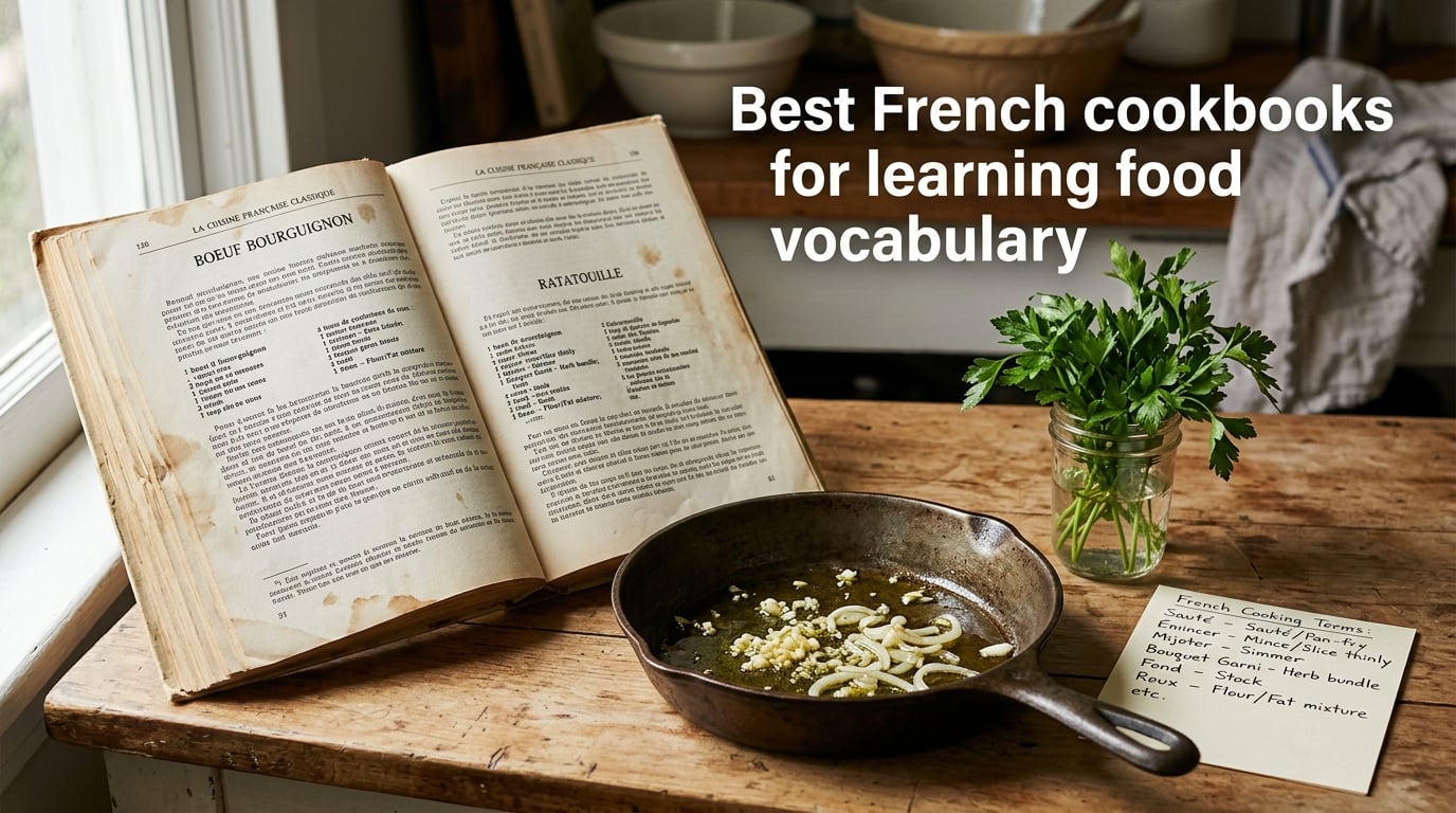 Best French cookbooks for learning food vocabulary
