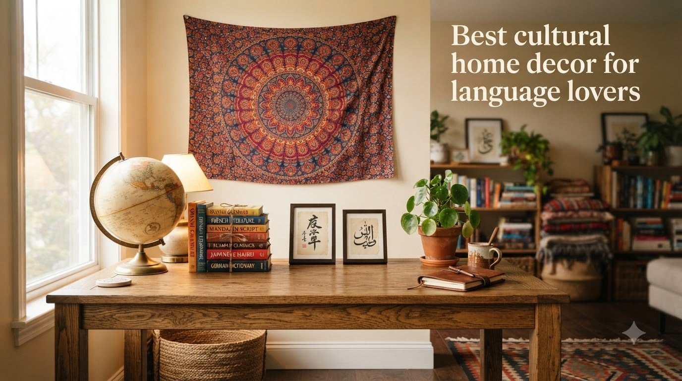 Best cultural home decor for language lovers