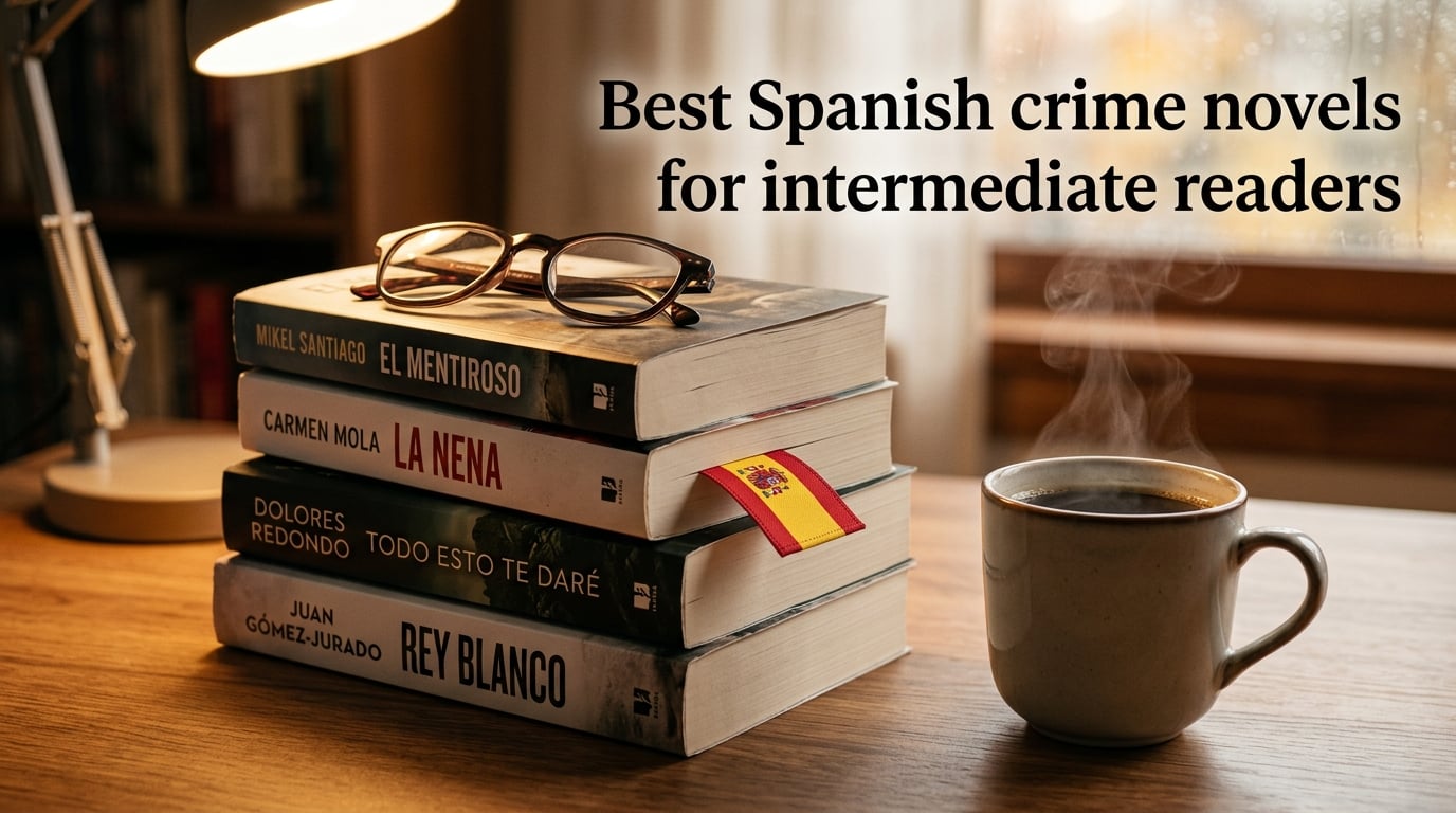 Best Spanish crime novels for intermediate readers