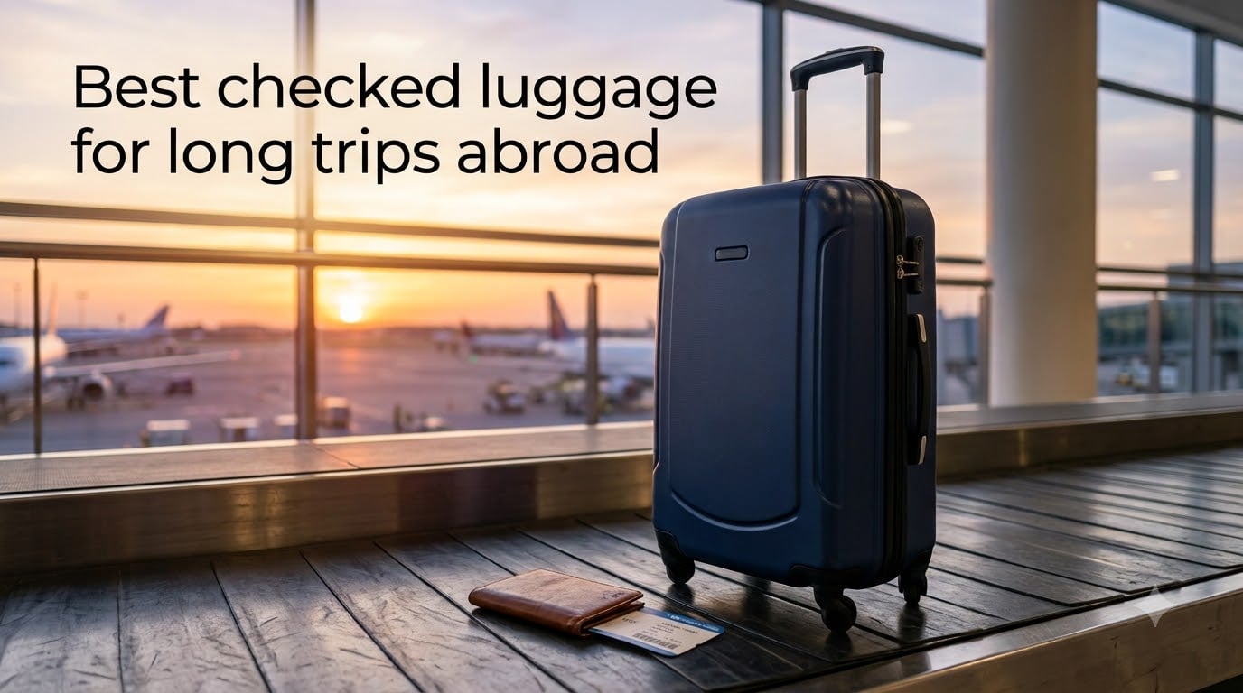 Best checked luggage for long trips abroad