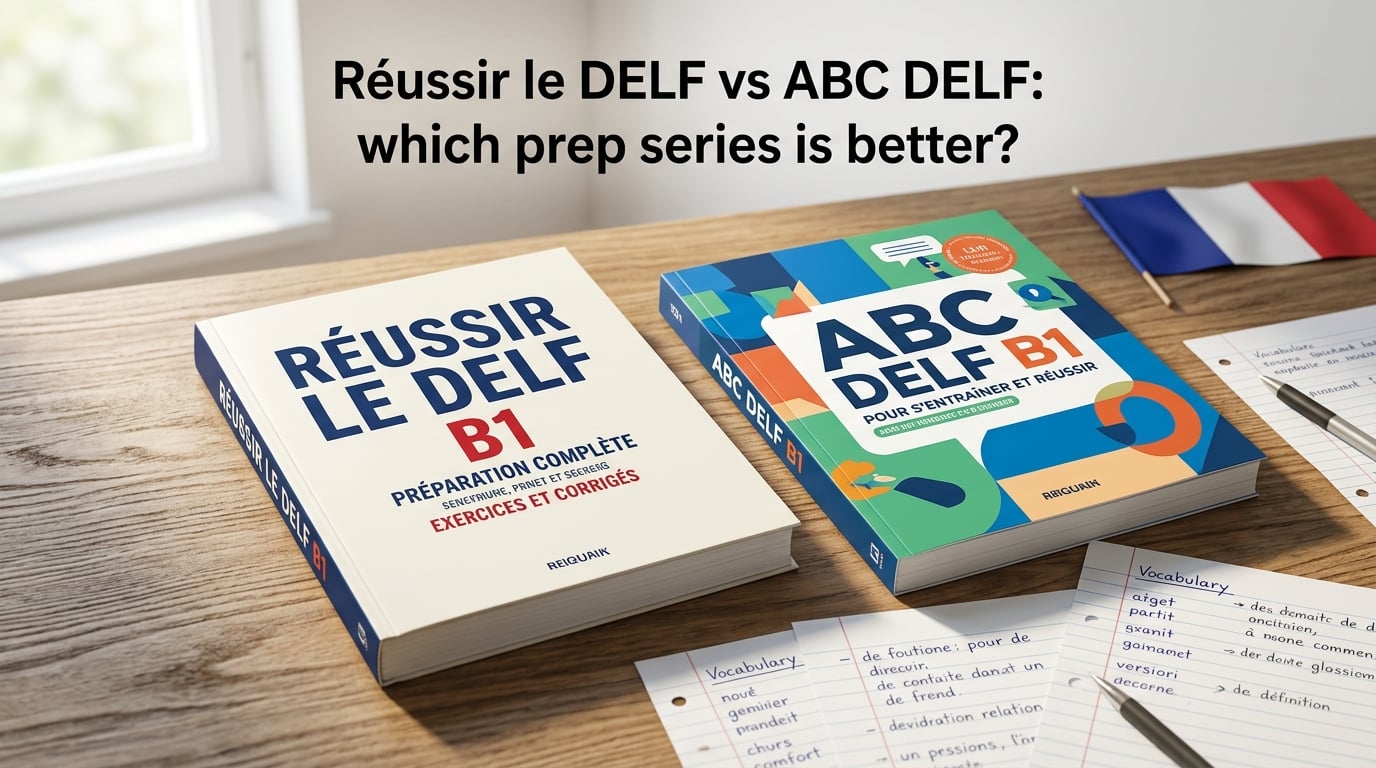 Réussir le DELF vs ABC DELF: which prep series is better?