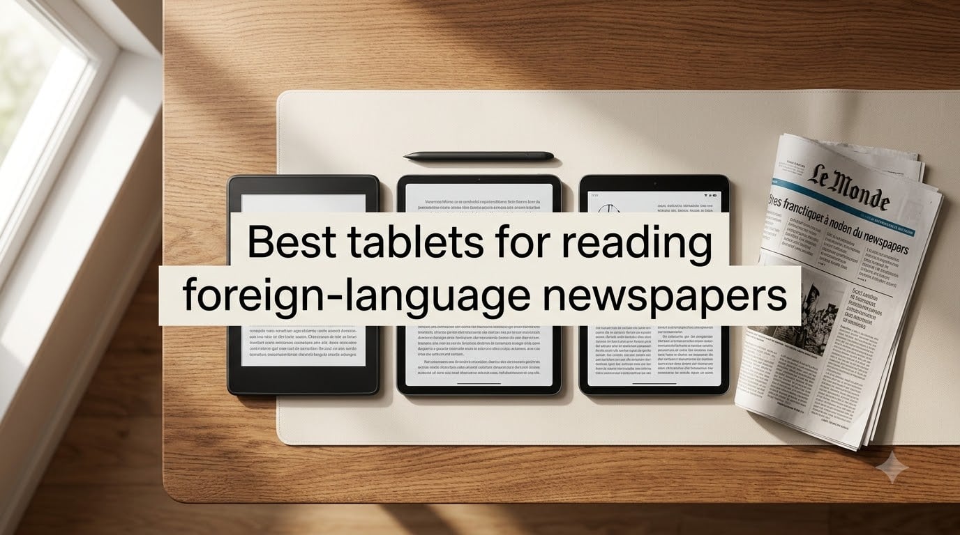 Best tablets for reading foreign-language newspapers