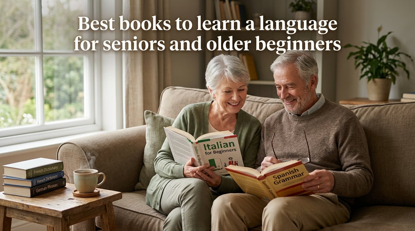 Best books to learn a language for seniors and older beginners