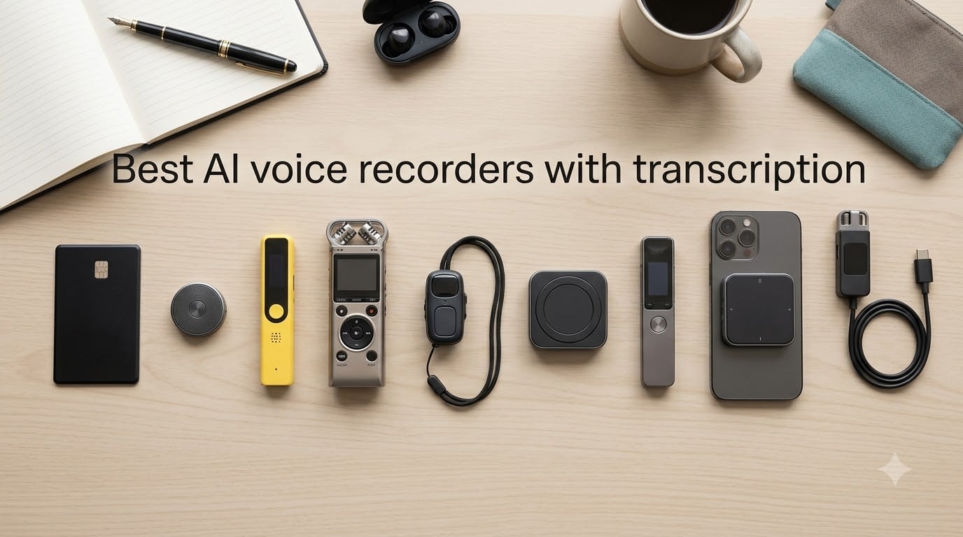 Best AI voice recorders with transcription