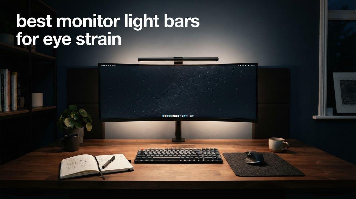 best monitor light bars for eye strain