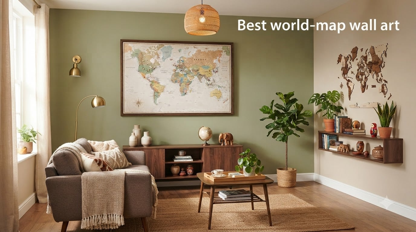 Best world-map wall art