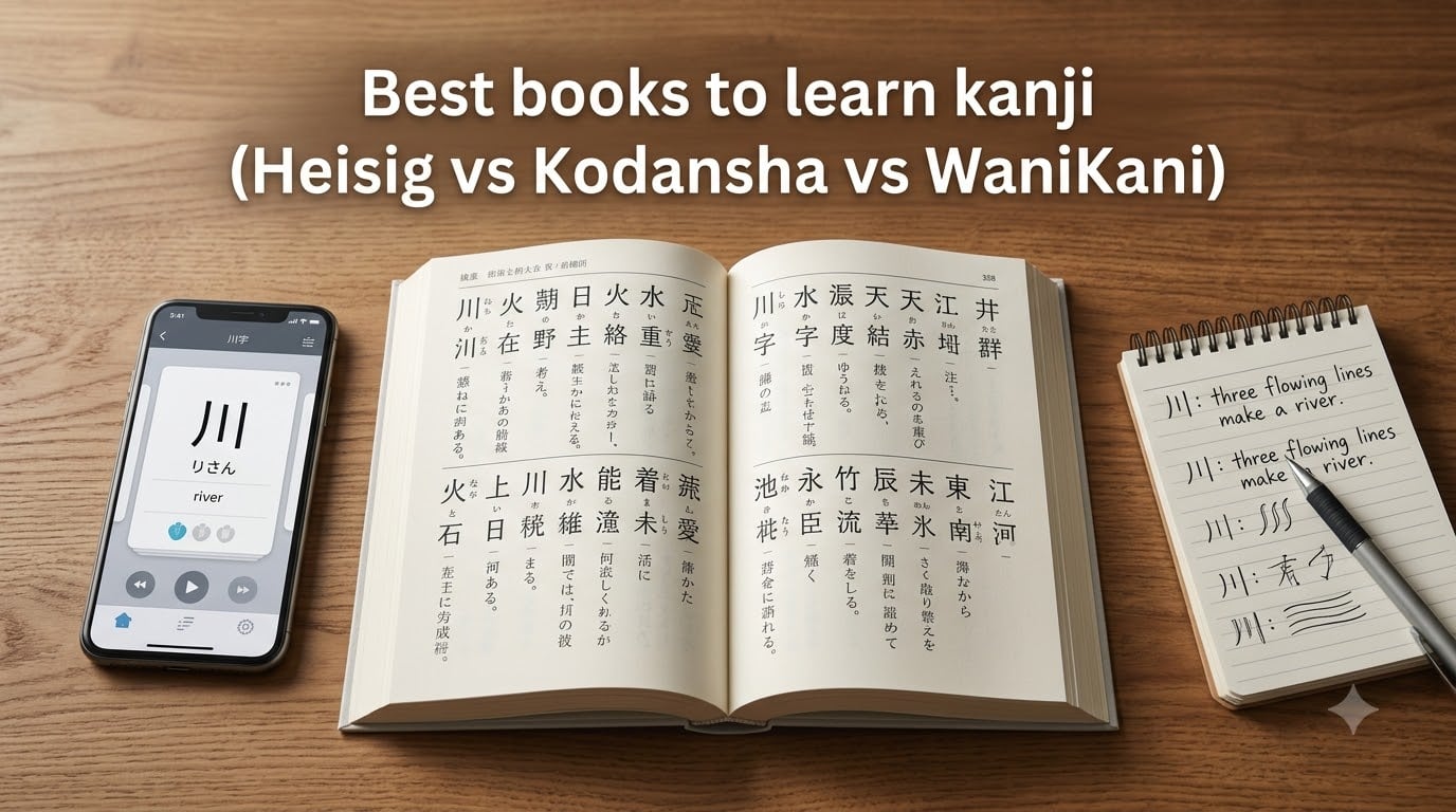Best books to learn kanji (Heisig vs Kodansha vs WaniKani)