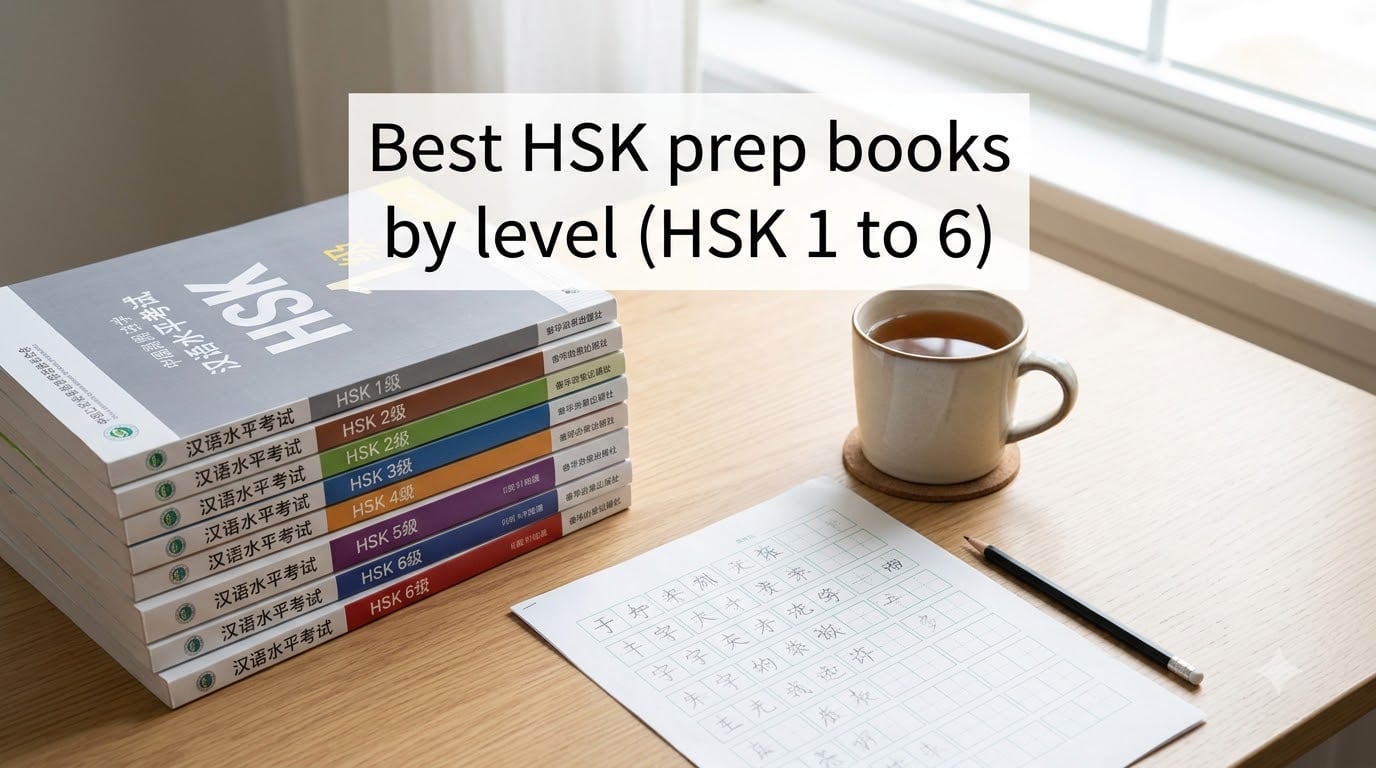 Best HSK prep books by level (HSK 1 to 6)