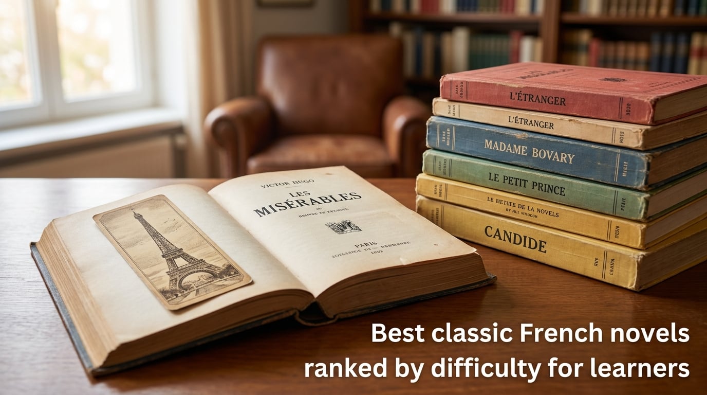 Best classic French novels ranked by difficulty for learners
