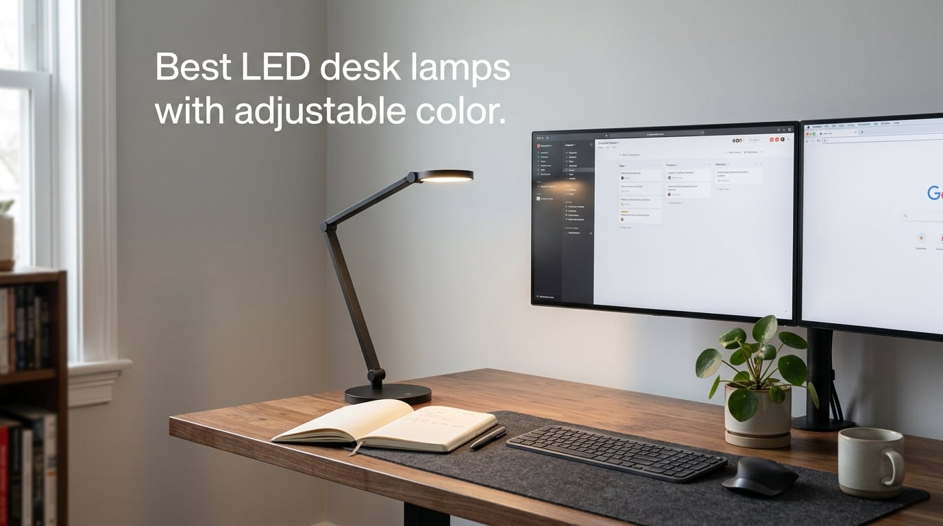 Best LED desk lamps with adjustable color