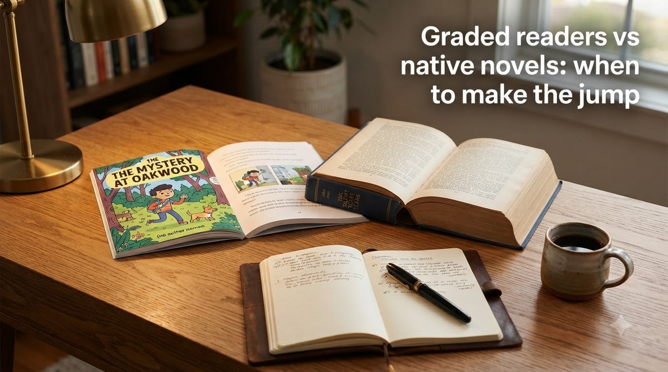 Graded readers vs native novels: when to make the jump