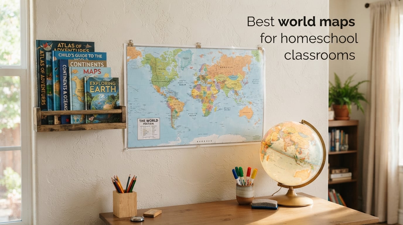 Best world maps for homeschool classrooms
