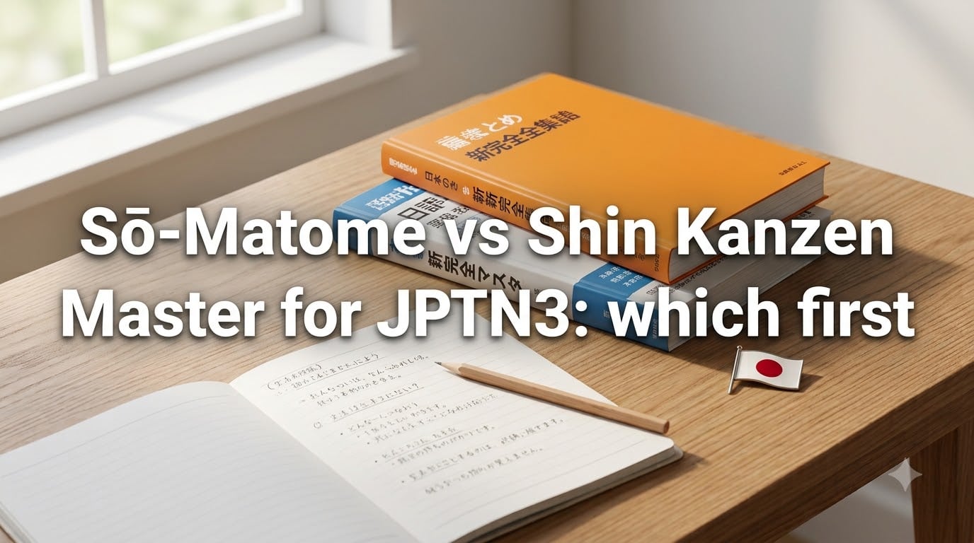Sō-Matome vs Shin Kanzen Master for JLPT N3: which first
