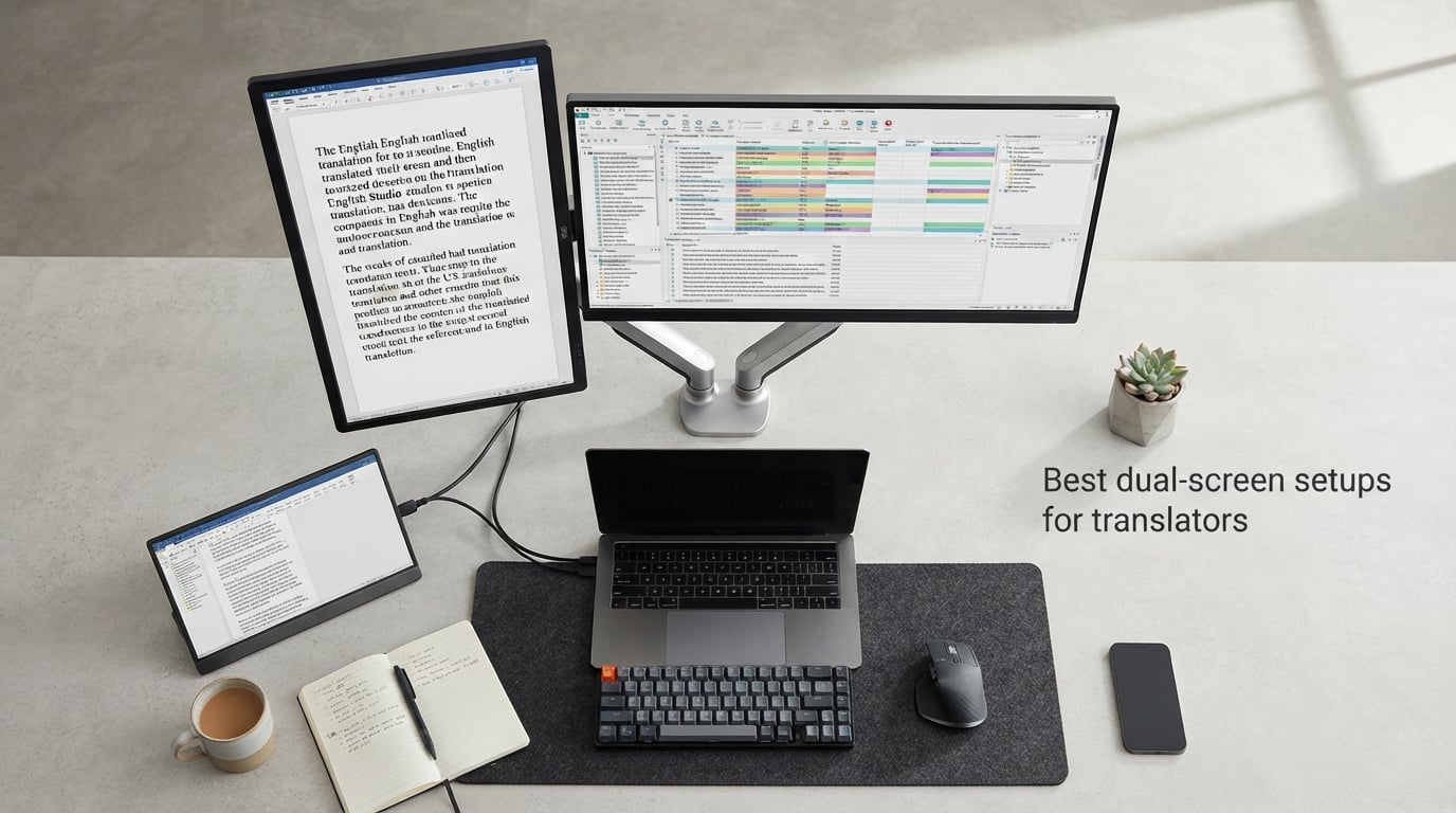 Best dual-screen setups for translators