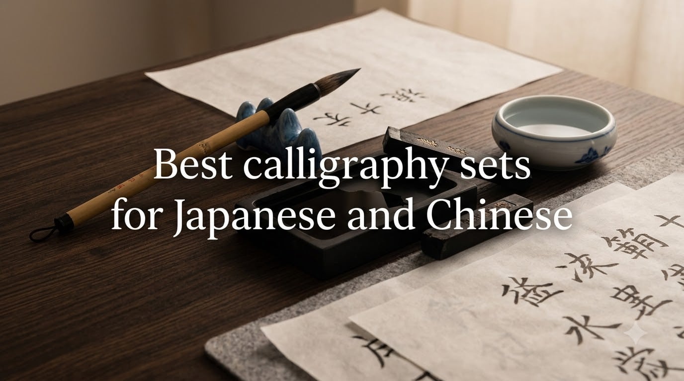 Best calligraphy sets for Japanese and Chinese