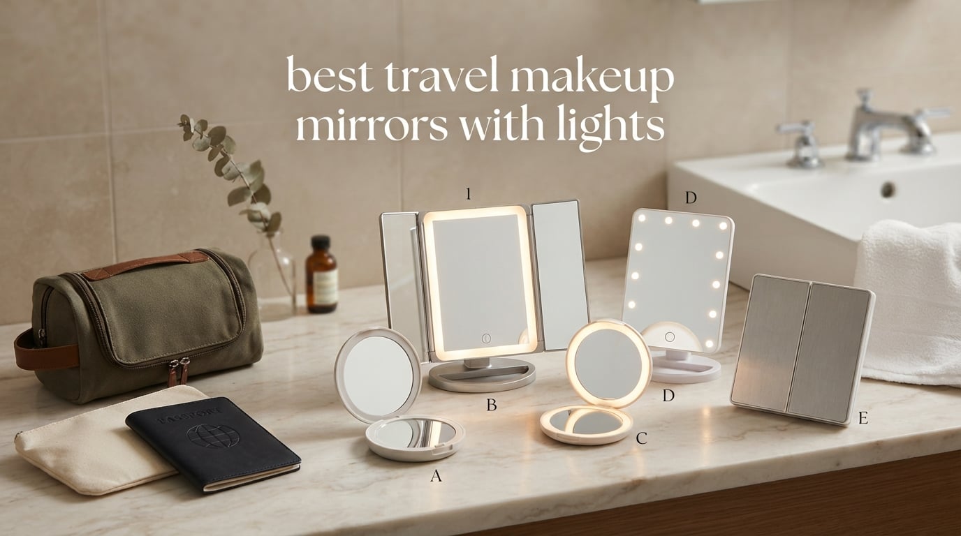 best travel makeup mirrors with lights