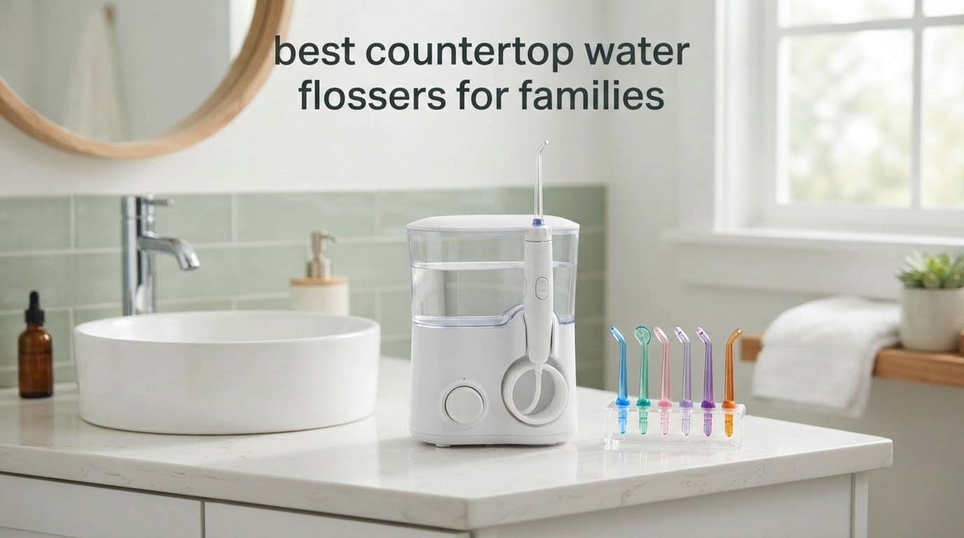 best countertop water flossers for families